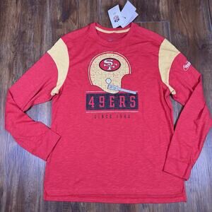 Nike Cardinal San Francisco 49ers Retro Helmet Long Sleeve T-shirt LARGE